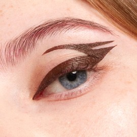3INA MAKEUP - The Color Pen Eyeliner 575 - Brown Liquid Eyeliner - 10h Longwear Smudge-proof Formula for Sensitive Eyes - Precise Felt Tip Matte Liner - Vegan - Cruelty Free
