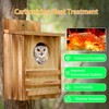 Large Owl House Outdoor (15x9x7.6 in) - Carbonized Cedar Nesting