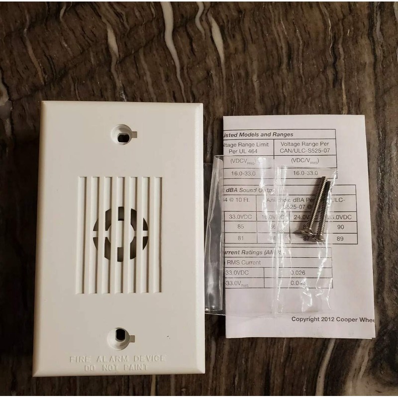 MIZ-24S-W Wheelock MIZ Horn - White