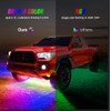 Nilight 4Pcs Car Underglow Neon Accent Strip Lights 256 LEDs