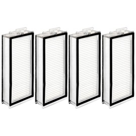 (4 Pack) Q5 Pro+ Replacement HEPA Filter Compatible with Roborock Q5 Max+, Q5 Pro, Q5 Pro+, Q8 Max, Q8 Max+, Q7, Q7+, Q7 Max, Q7 Max+, Q5 Duoroller+, Robot Vacuum Replacement Parts Filter