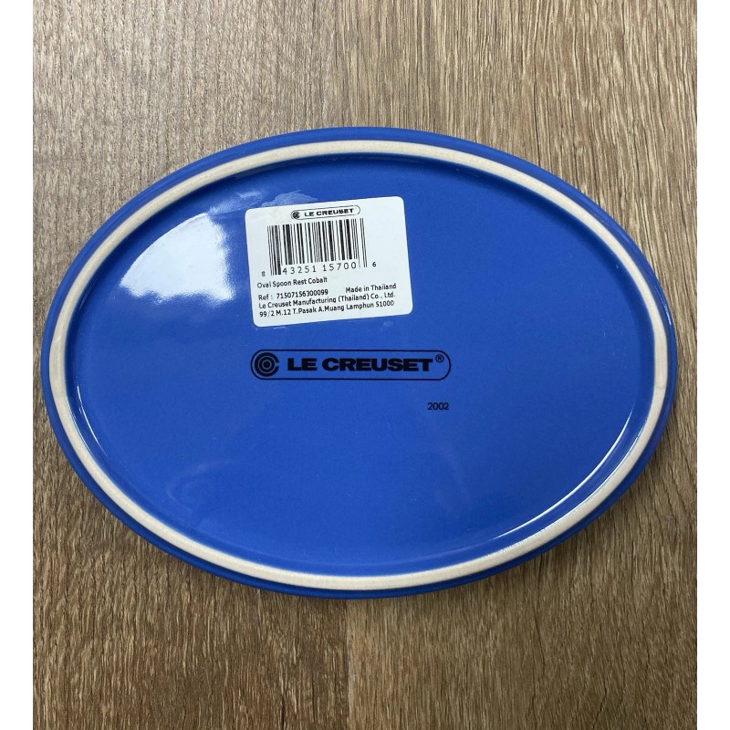Le Creuset "Cobalt" 6.5" Oval Spoon Rest LE CREUSET Blue