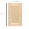 ONESTOCK Unfinished Maple Shaker Cabinet Door Front Replacement - 11.5W