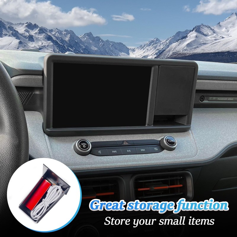 TOPINSTALL Hidden Screen Drawer Organizer Compatible with 2022-2024 Ford Maverick