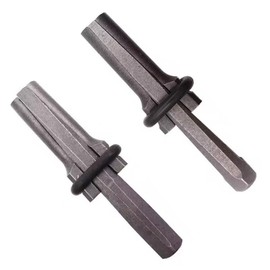 TorSor 2 Pack Rock Splitting Wedges 5/8'' 3/4'' Heavy Duty Stone Splitter Breaker Striking Insert Plug Splitting Tools Wedge and Feather Shims for Concrete Post Footings Foundations Marble Granite
