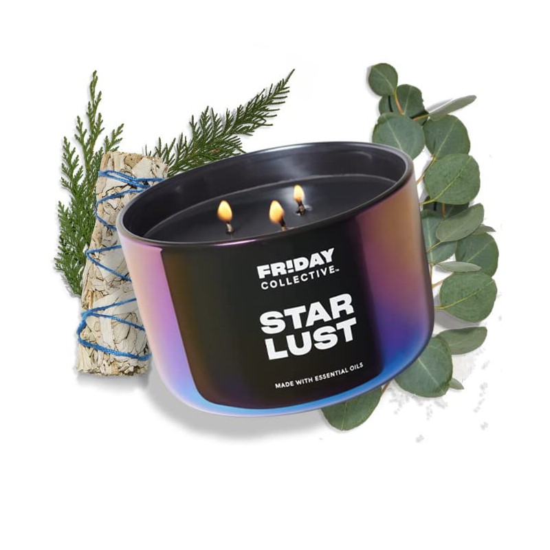 Friday Collective Star Lust Candle, Fresh & Clean Scented, Made