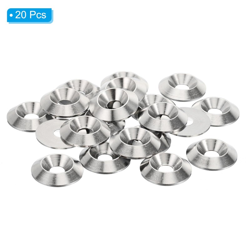 PATIKIL M5 Finishing Countersunk Washers 20pcs 18mm Diameter 3.5mm Height