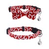 Campsis 2PCS Cat Collars with Bowtie Breakaway Cat Collar with