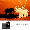 Hearbeingt Cremation Jewelry for Ashes, Elephant Shape Memorial Pendant Made