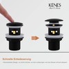 KENES Universal Pop-Up Drain Fitting for Washbasin/Sink, Sink Plug Pop