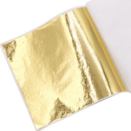 SEWACC Shiny Foil Craft Decoration 50pcs Nail Foil 8x8.5cm Leaf Sheets for Art Projects