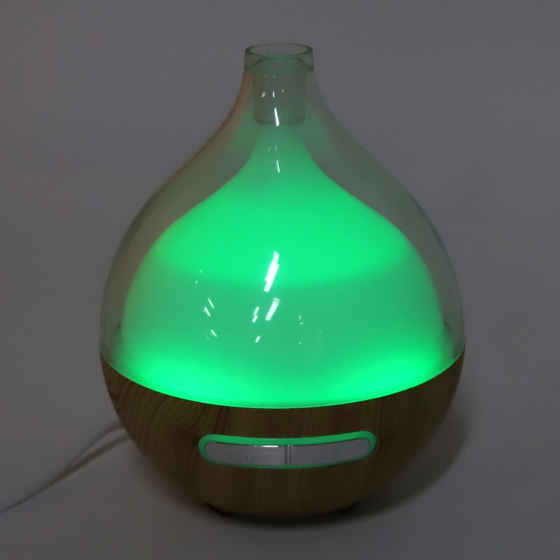 Wood Grain Humidifier USB Power Supply Aromatherapy Diffuser with Night
