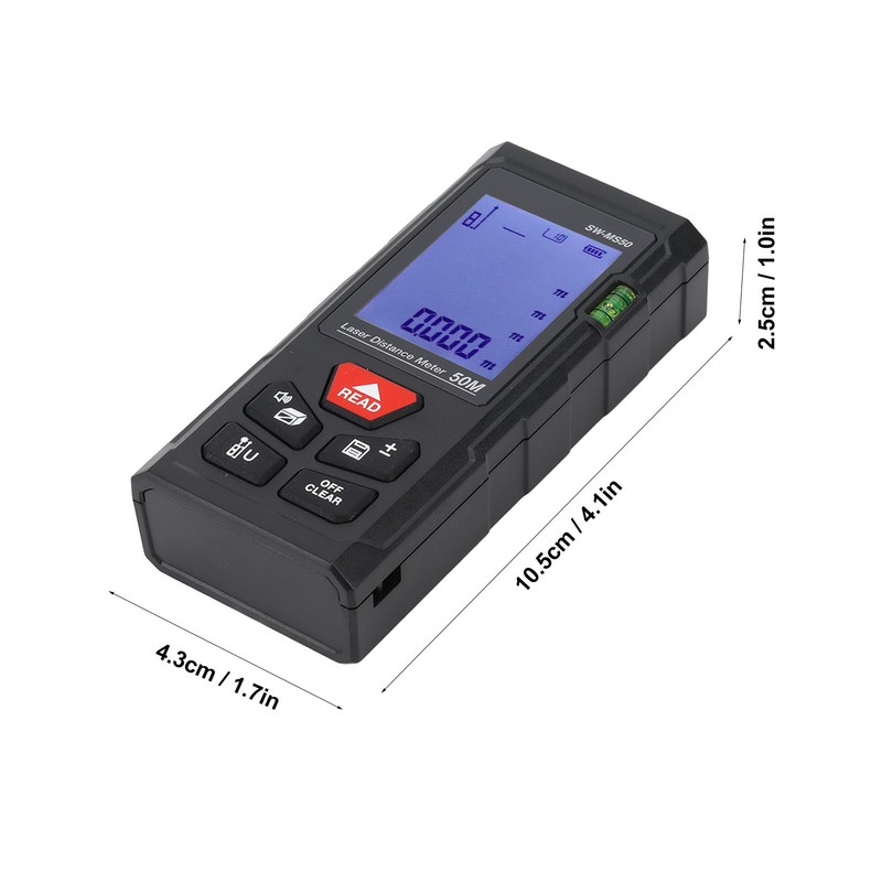 Handheld Infrared Laser Distance Meter Rangefinder High Accuracy Range Measuring