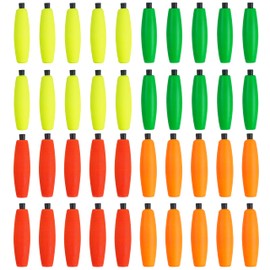 AGOOL Peg Floats Fishing Bobbers, Catfish Floats Foam Cigar Fishing Float Bobbers Catfish Rig Slip Bobbers Fishing Cork Bobbers with Pipe Plug for Catfish Santee Rig Freshwater Saltwater Fishing
