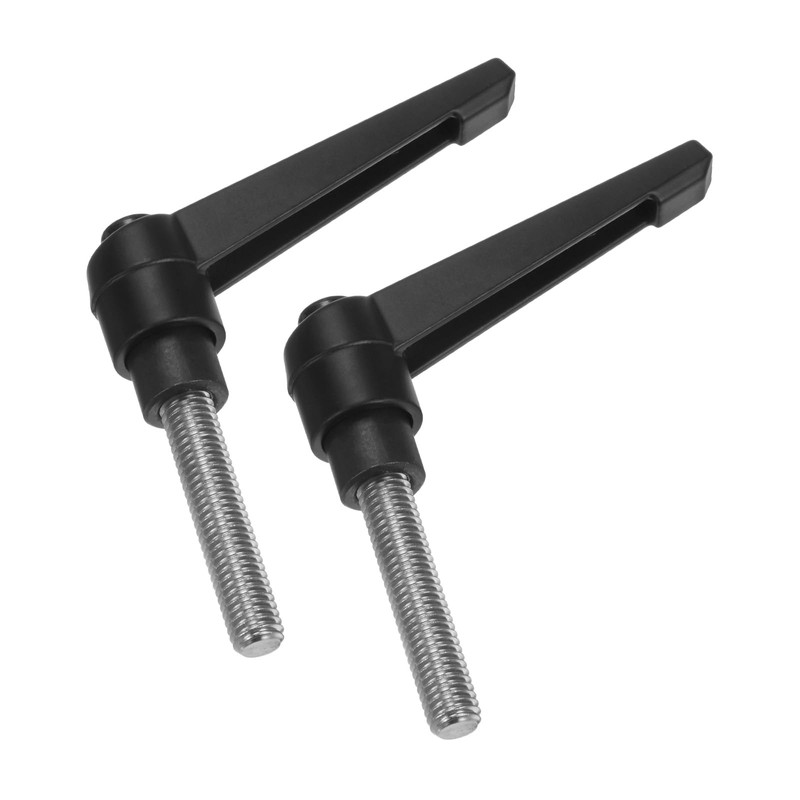 sourcing map 2pcs Clamping Lever Handles, M8 x 40mm 304