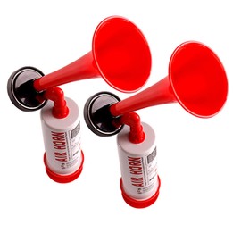 CAXUSD 2Pcs Handheld Cheer Air Horns Portable Trumpet Style for Sports Events Parties and Boating High Sound Output for Enthusiastic Cheering and Celebrations
