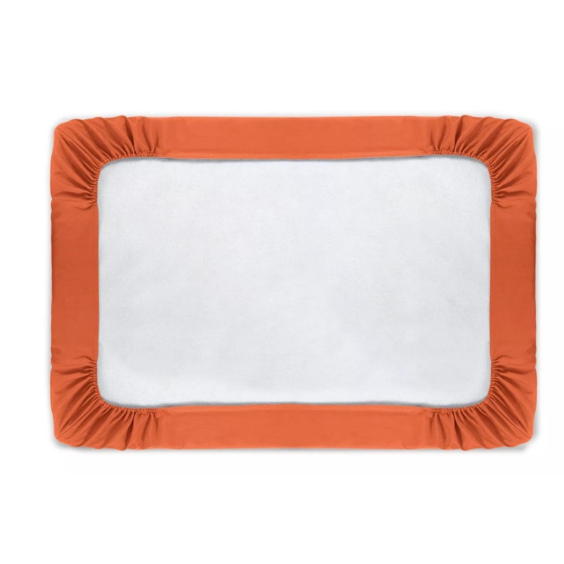 ZIMEL HOMES Non Iron Soft Poly-Cotton Plain Dyed Fitted Sheet