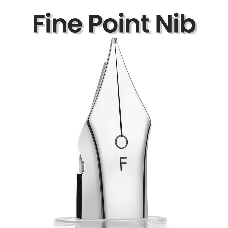 Karhood Disposable Fountain Pens for Writing - Fine Point Nib,