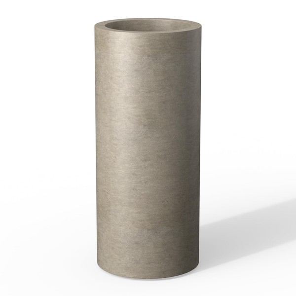 Kante 18.9 Inch Tall Cylindrical Planter, Large Round Plant Pots