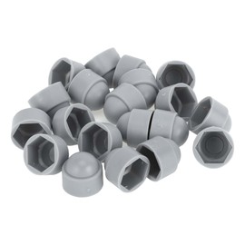 INFINAUTO Wheel Lug Nut Bolt Exterior 19mm Rims Tire Nut Screws Dust Cap Cover Nut Protection Plastic Gray