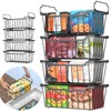 Goovilla Freezer Organizer Bins with Foldable Handle, 8 Pack Stackable