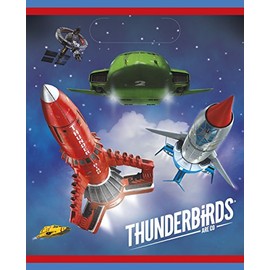 Unique Party 48933 CiTV Plastic Loot Bags - 9" x 7" | Thunderbirds | 8 Pcs, Blue