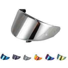 Generisch Visor for Suomy Stellar Speedstar Track-1 TX-Pro (Silver)