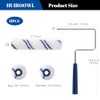 10Pcs 6 Inch Paint Rollers, Microfiber Paint Roller Covers with