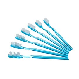 Disposable Toothbrushes with Toothpaste, Pack of 100, Soft Nylon Bristles in Ploy Bag, Individually Hygienically Packed, Rounded Edges Against Gum Damage
