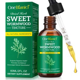 Maani Essence Sweet Wormwood Organic Tincture Oil - Natural Intestinal Cleanse Digestive Clean