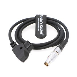 Alvin's Cables D-Tap to 1B 6 Pin Female Flexible Soft Thin Power Cable for Red Epic Scarlet 1M