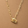 Cream Dot Necklace, Women's, Popular, Hypoallergenic, Stainless Steel, Surgical Stainless