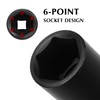 EMENTOL 2PCS 1/2 Inch Drive Extra Long Deep Impact Socket