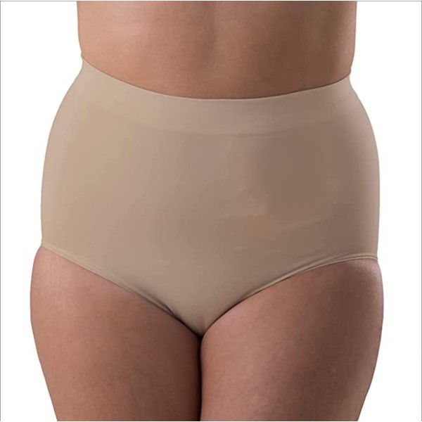 Corsinel Regular Female Brief Low by Tytex - Medium Support Underwear for Ostomy and Hernia (Tan, X-Large)
