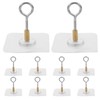 DECHOUS 10Pcs Self Adhesive Ceiling Hooks, No Drilling Stainless Steel