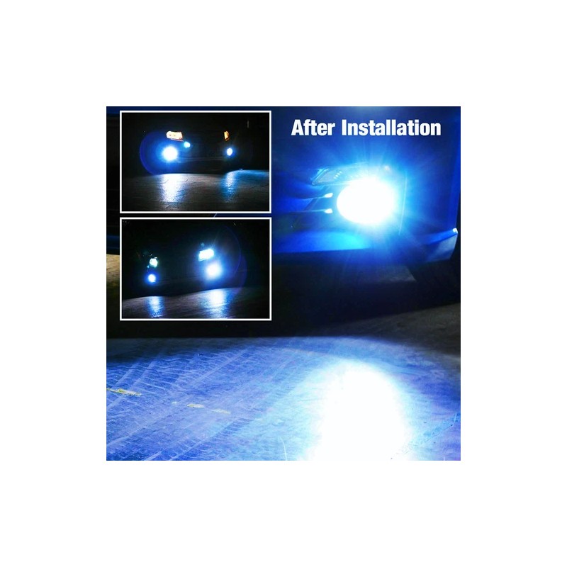 SHENKENUO 9007 LED Headlight Bulbs 8000K Ice blue for Ford