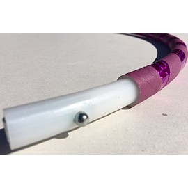 Weighted Hoop for Exercise and Fitness - You Choose Size and Color - Made in USA (Golden, Advanced 36 Inch) (Purple, 38 Inch Intermediate)