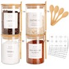 CZZGSM Glass Jar with Bamboo Lid and Spoon - 4