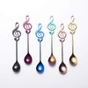 Music Note Spoons 6-Pack Creative Cute Teaspoons 18/10 Stainless Steel