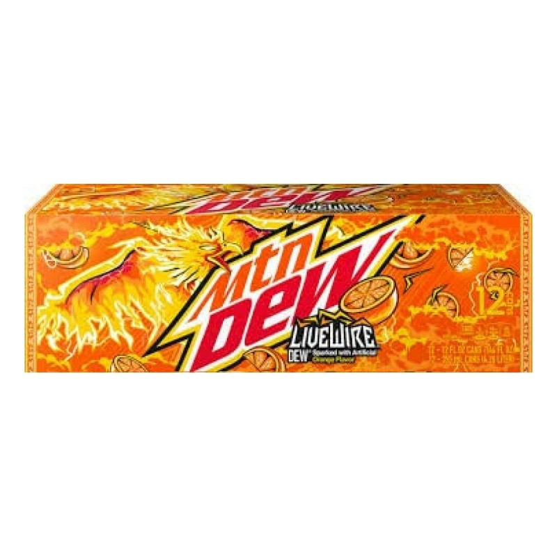 Mountain Dew Live Wire Orange 12 oz. cans 12-Pack Soda