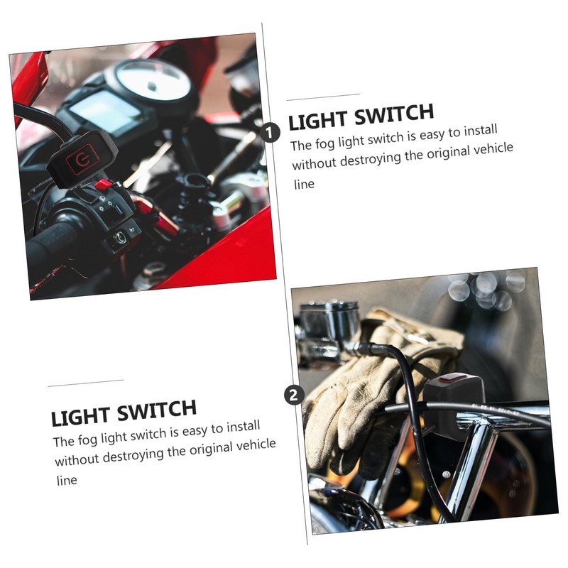 Outanaya Motorcycle Handlebar Switch Off Push Button Light Control for