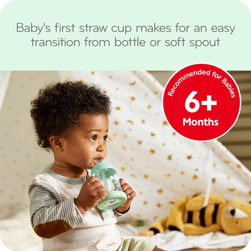 NUK Learner Straw Cup, 5oz, 2-Pack - Toddler Sippy Cup