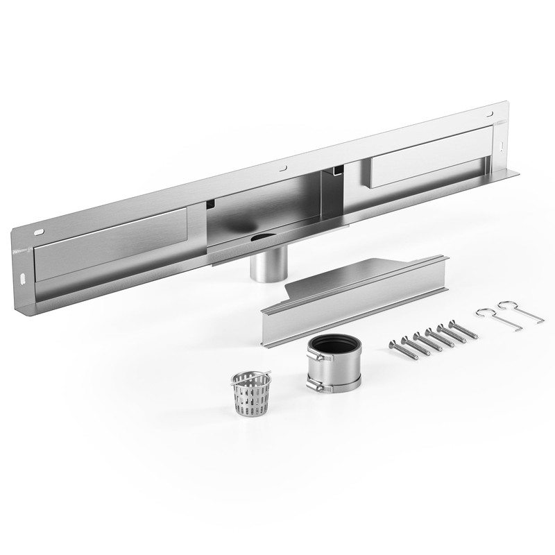 Bernkot Linear Wall Drain 30’’, 304 Stainless Steel Side Drain