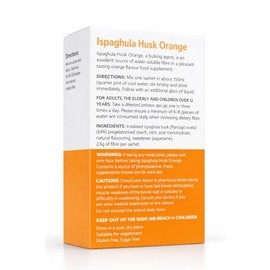 Ispaghula Husk Orange Drink Sachets Contains Natural Fibre Pack of 30 x 2-60 PACK
