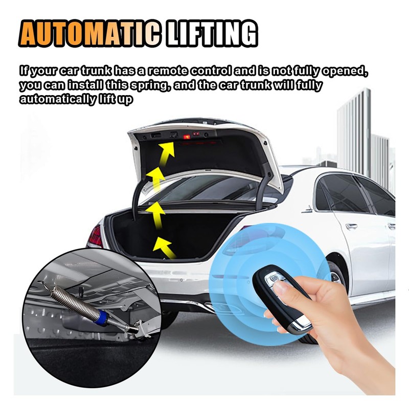 2PCS Car Trunk Lid Metal Spring, Car Adjustable Auto Car