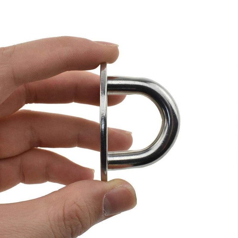 Pad Eye Plate 2 Pcs M8 Stainless Steel Ceiling Hook