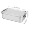 ONEVER Stainless Steel Lunch Box, Lunchbox with Lock Clip, 1400ml