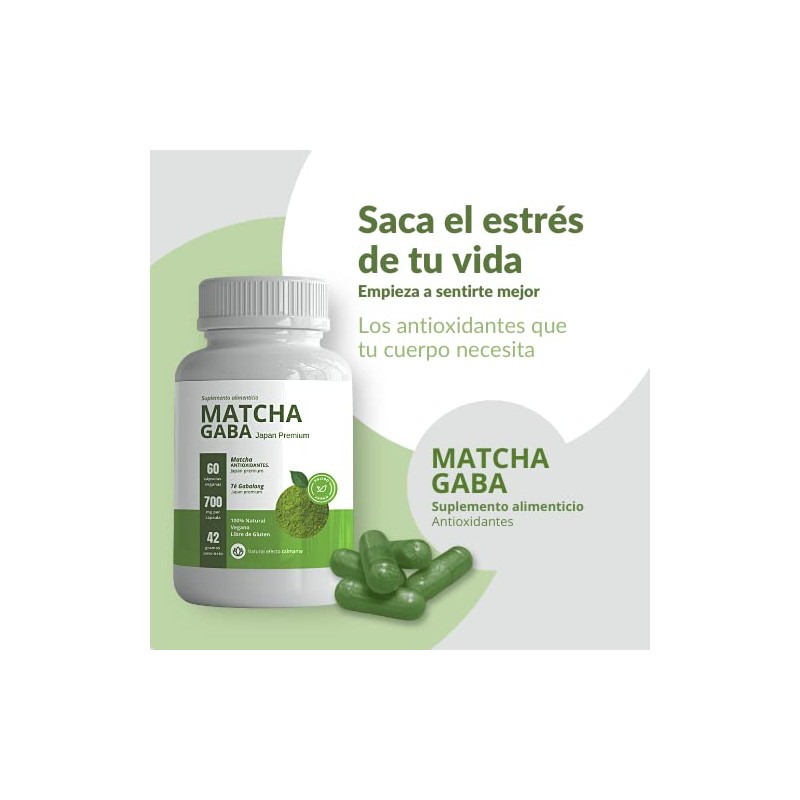 MATCHA PREMIUM GABA FUJIRO ORIGEN JAPONÉS, NATURAL EFECTO CALMANTE, ANTIOXIDANTES
