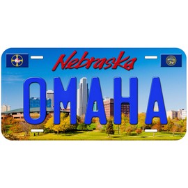 Omaha Nebraska Novelty Car Auto License Plate