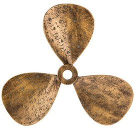 Everydecor Metal Nautical Ship Propeller - Vintage Wall Decor for Home Interior - Mix of Gold, Bronze, and Brown styles - Outstanding Piece of Art